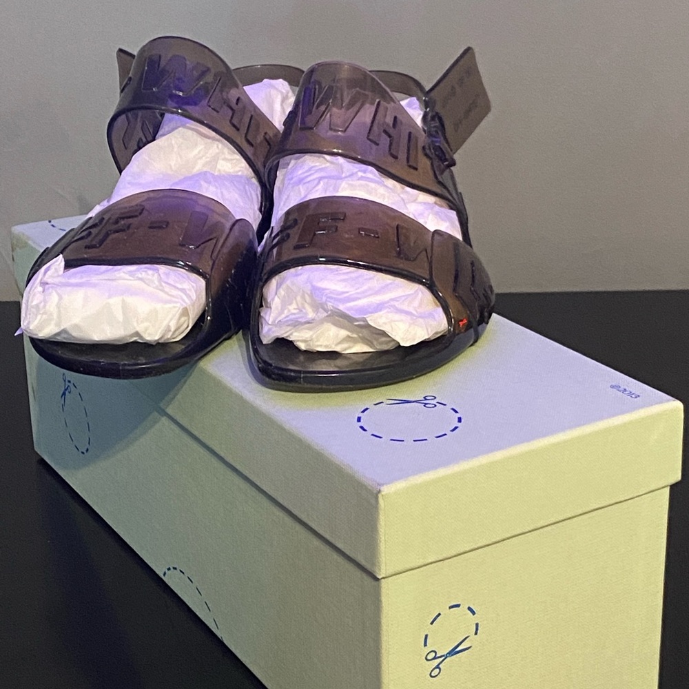 Slightly used OFF-WHITE Jelly sandals